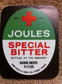 Joules Brewery Special Bitter Label